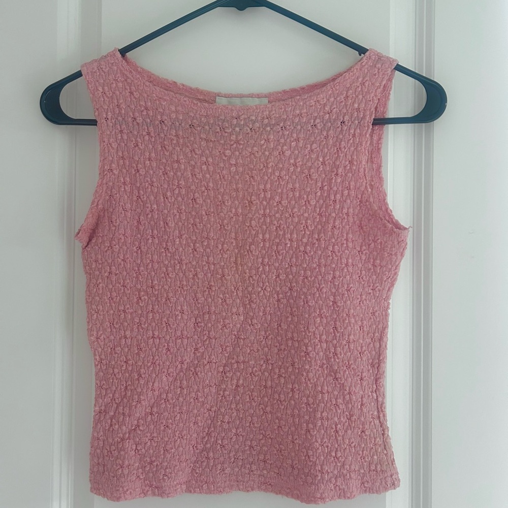 Geri C. pink tank top